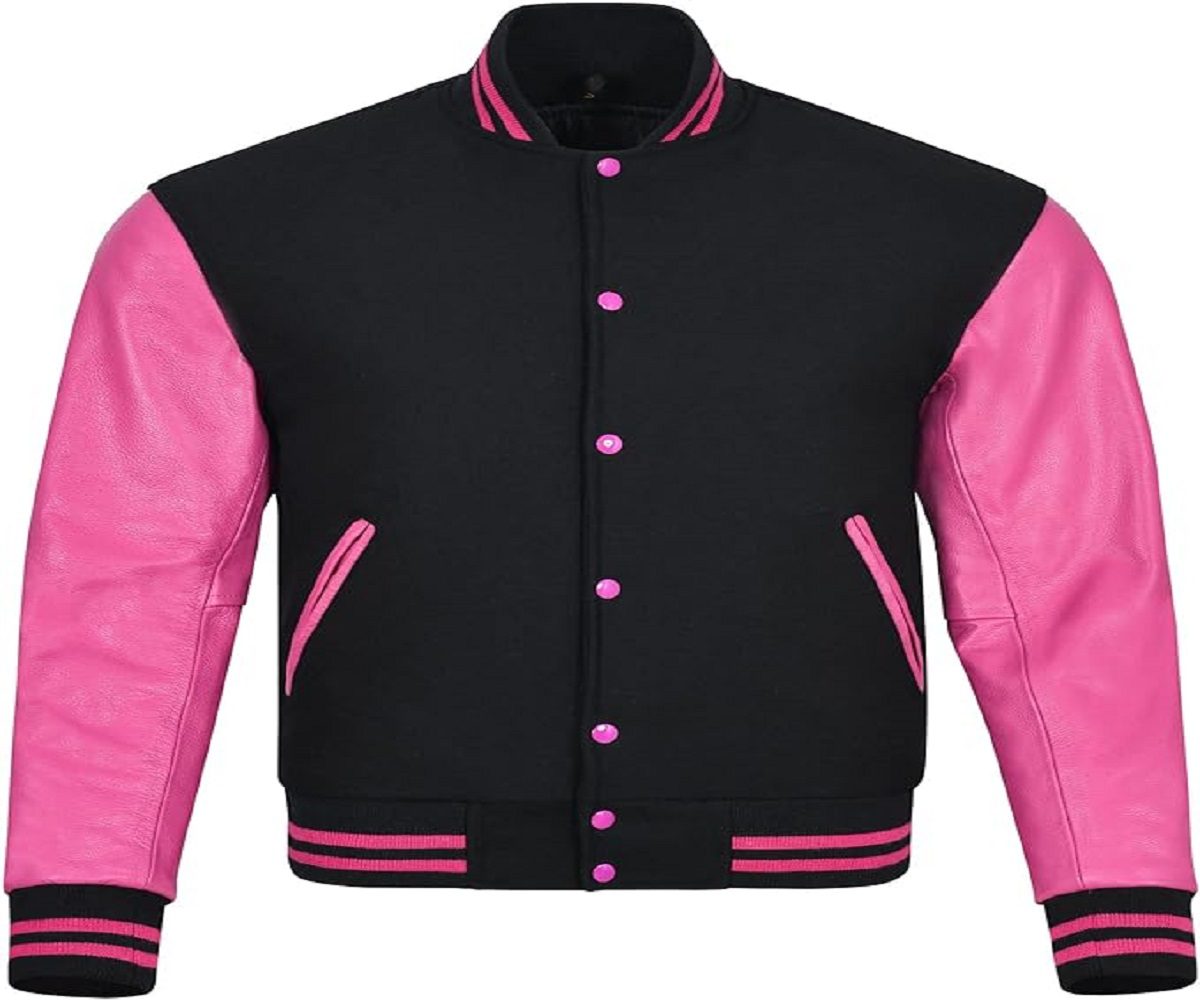 You are currently viewing The Quirky Charm of Pink and Black Varsity Jackets-A Stylish Blend of Sweet and Sassy